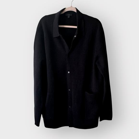 COS Other - COS ribbed wool navy blue cardigan